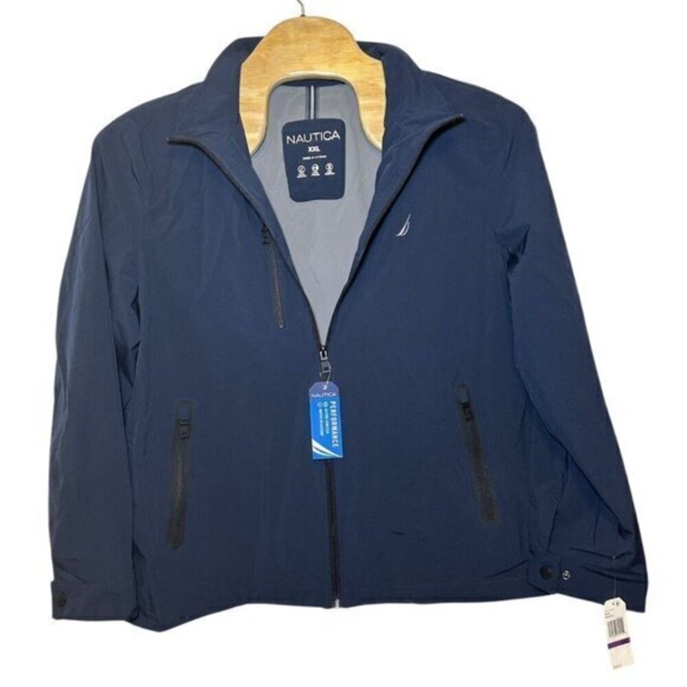 NAUTICA Full Zip AEROLAYER Windbreaker Golf Jacket Men Size XXL 2X New with tags - Picture 15 of 16